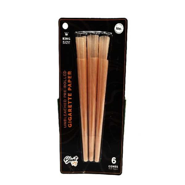 blunt rey cono umbleached pre rolled x 6 king size