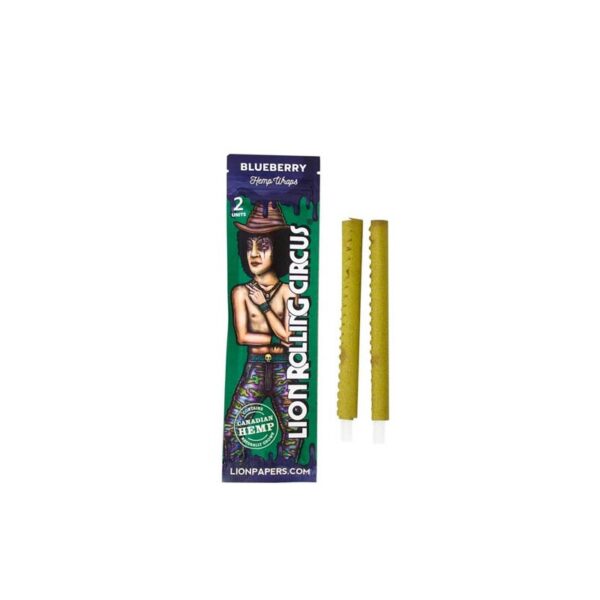 Lion rolling circus hemp wraps blueberry