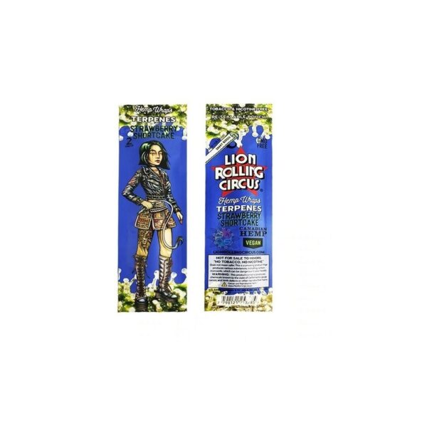 Lion rolling circus hemp wraps strawberry shortcake
