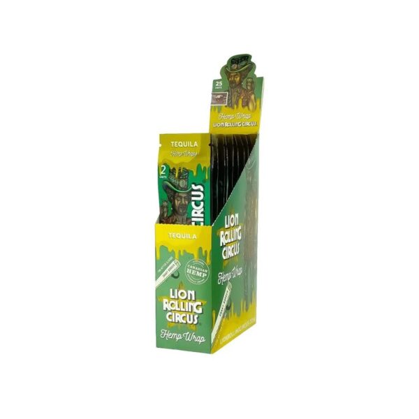 Lion rolling circus hemp wraps terpenes tequila