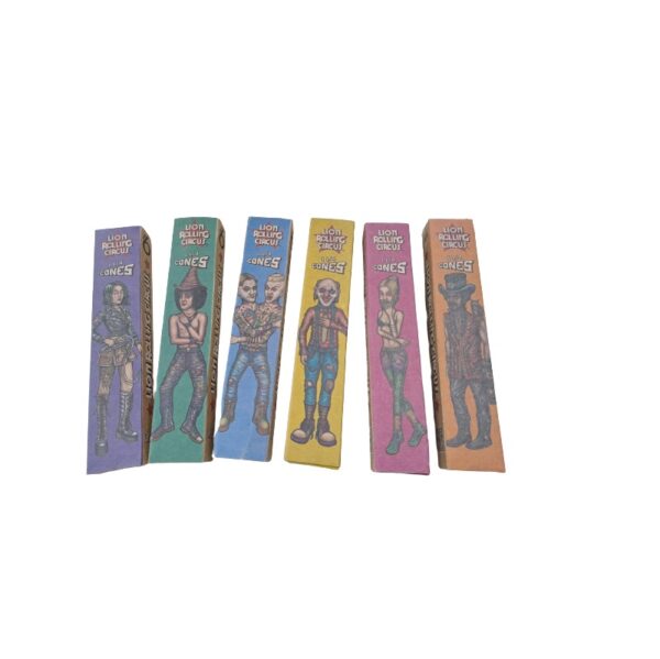 Lion rolling circus cones x 6 1 1/4