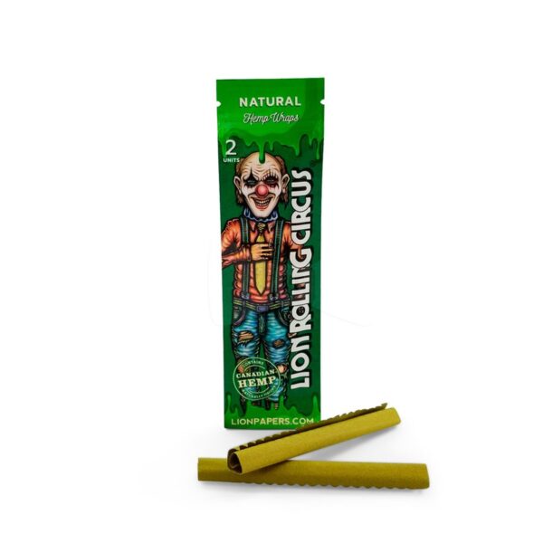 Lion rolling circus hemp wraps natural