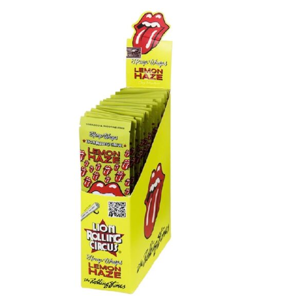 Lion rolling circus hemp wraps lemon haze