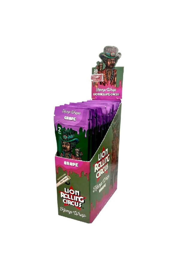 Lion rolling circus hemp wraps grape