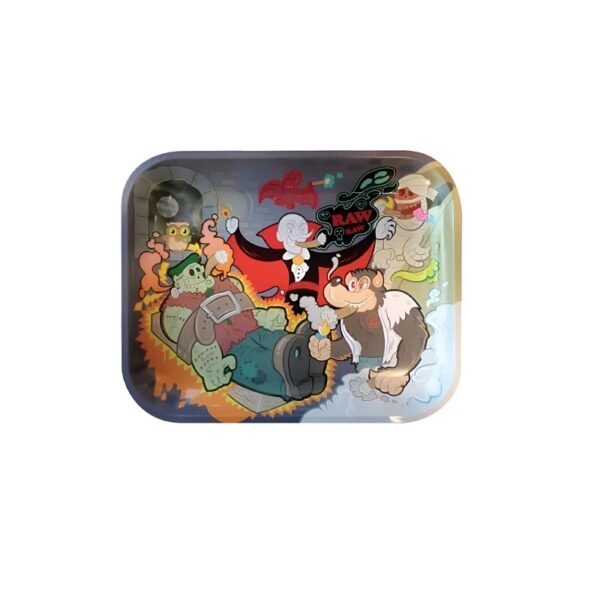 Bandeja raw metal rolling tray monster medium