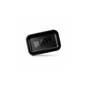 Bandeja raw metal rolling tray black small
