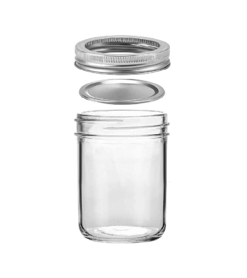 Frasco vidrio vacio mason jars 8oz